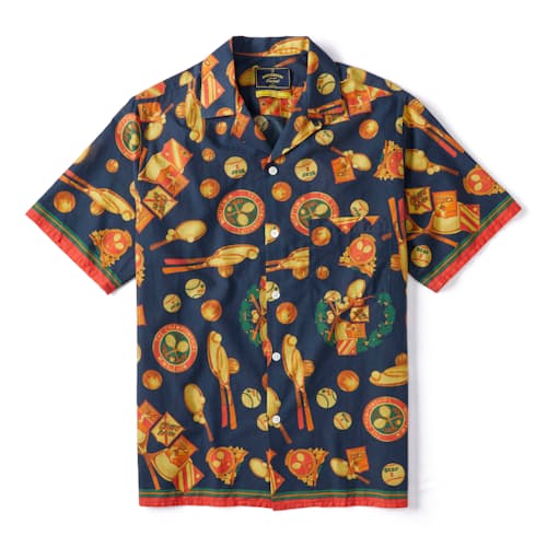 laydown image of Wimdeldon Camp Collar Shirt