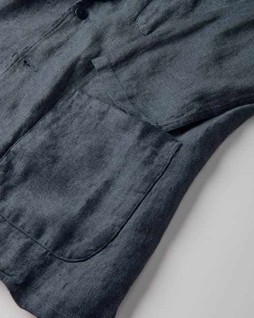laydown detail image of Alta French Linen Blazer