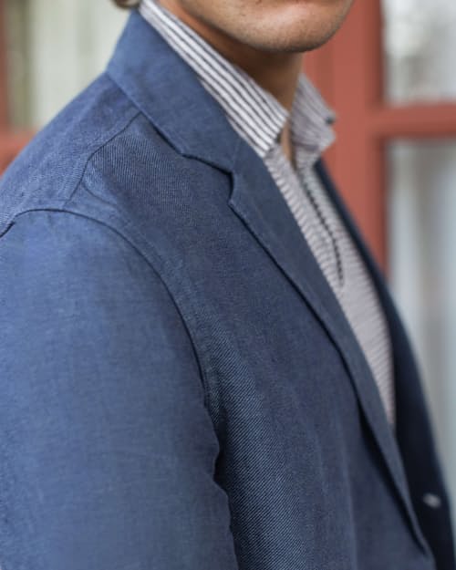 lifestyle image of Alta French Linen Blazer