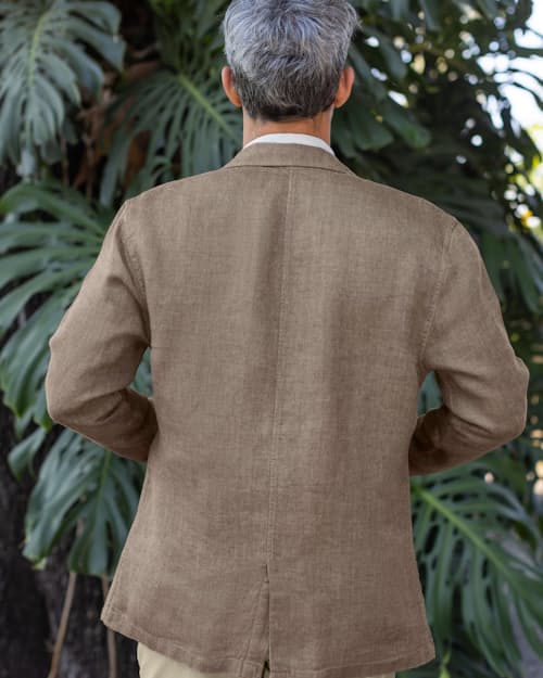 lifestyle image of Alta French Linen Blazer