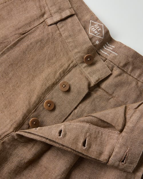 laydown detail image of Alta French Linen Trousers