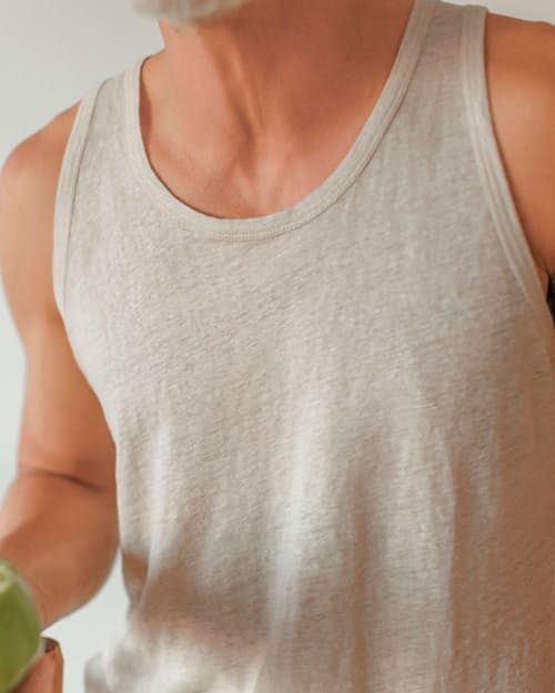 lifestyle image of Linen Tank