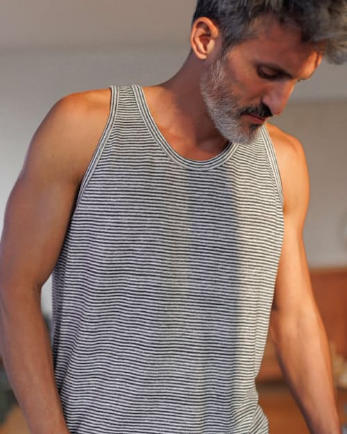 lifestyle image of Linen Tank
