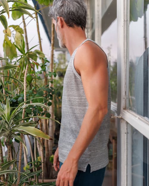 lifestyle image of Linen Tank
