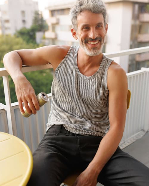 lifestyle image of Linen Tank