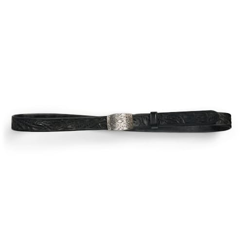 laydown image of Hand-Tooled Embossed Leather Coleman Belt
