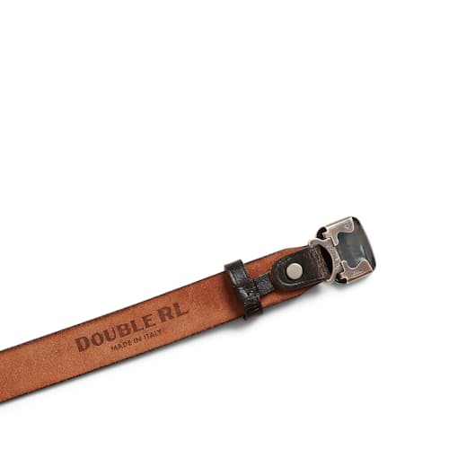 laydown detail image of Vincennes Leather Belt