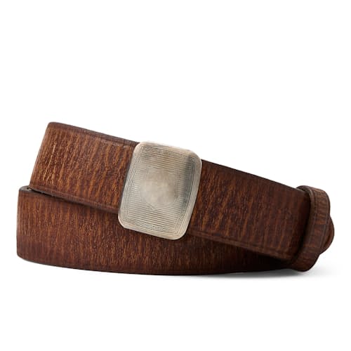laydown image of Vincennes Leather Belt