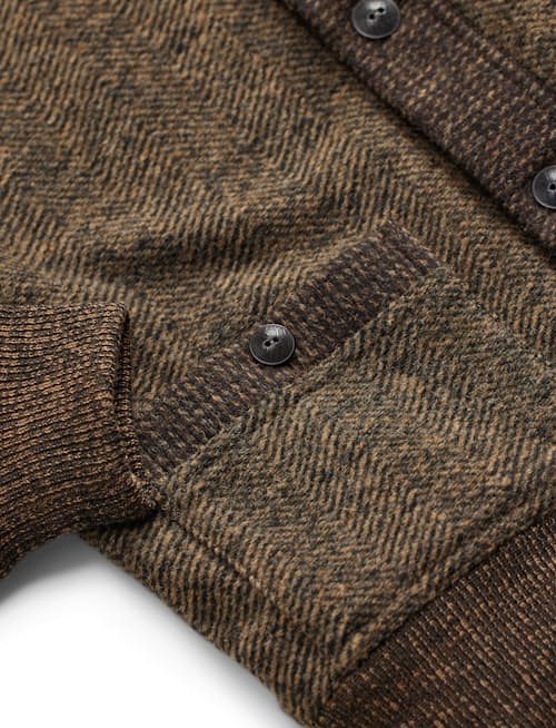 laydown detail image of Angus Jacquard Cardigan Sweater Jacket