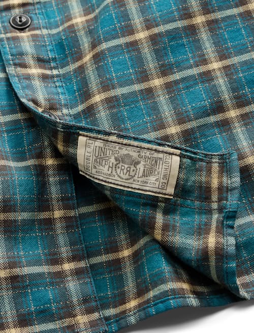 laydown detail image of Cameron Plaid Sport Shirt