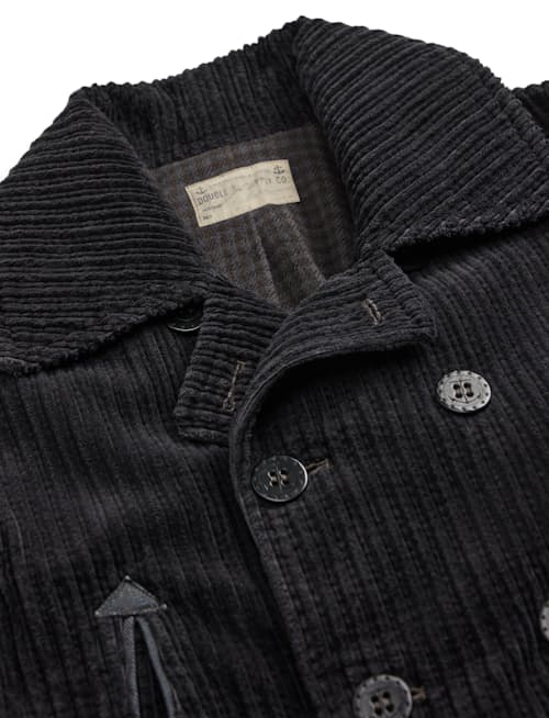 laydown detail image of Corduroy Port Peacoat