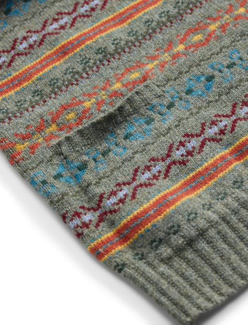 laydown detail image of Fair Isle Jacquard Sweater Vest