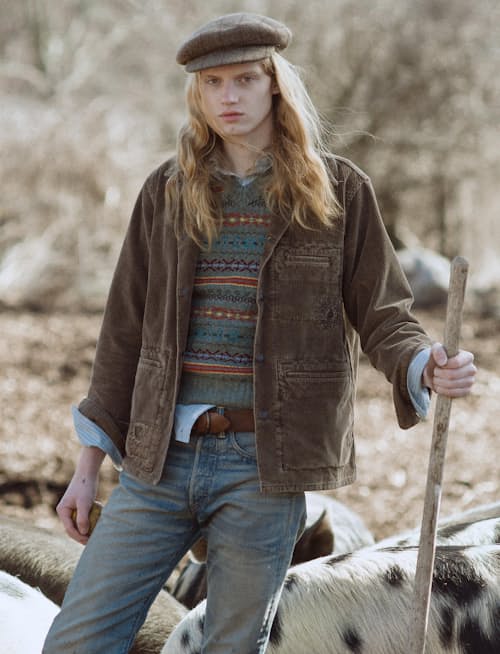 lifestyle image of Fair Isle Jacquard Sweater Vest
