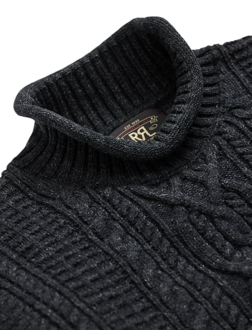 laydown detail image of Guernsey Roll Neck Sweater