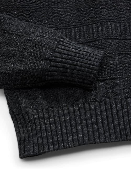 laydown detail image of Guernsey Roll Neck Sweater