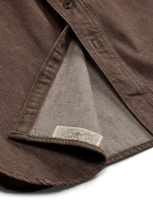 laydown detail image of Harvest Denim Workshirt