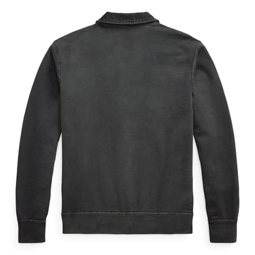 laydown image of Heavyweight Terry Quarter Zip Pullover