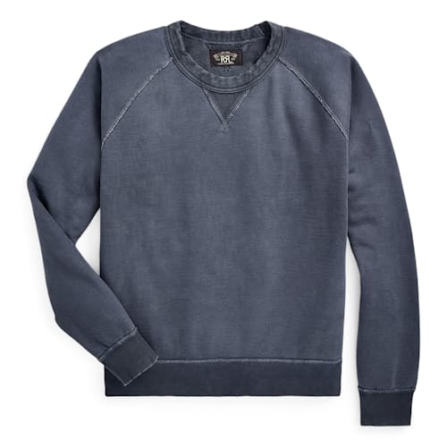 laydown image of Heavyweight Terry Raglan Pullover