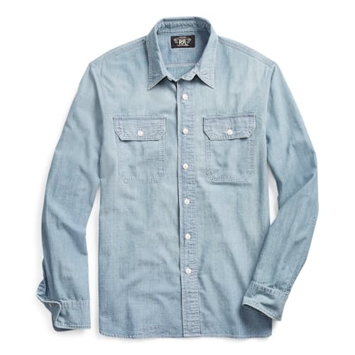 laydown image of Illinois Chambray Workshirt