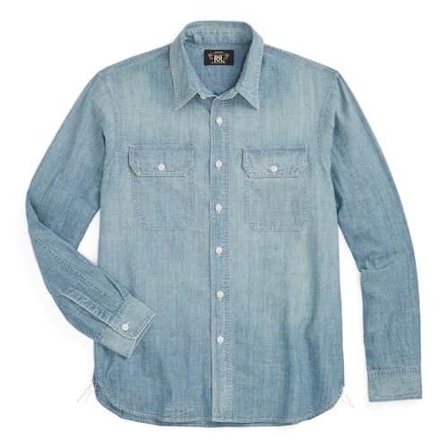 laydown image of Illinois Chambray Workshirt