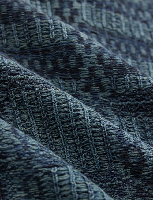 laydown detail image of Indigo Shawl Cardigan Sweater