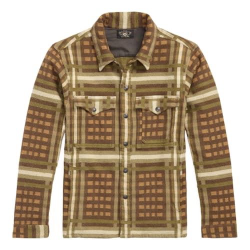 laydown image of Jacquard Nelson Overshirt