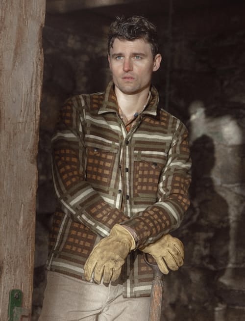lifestyle image of Jacquard Nelson Overshirt