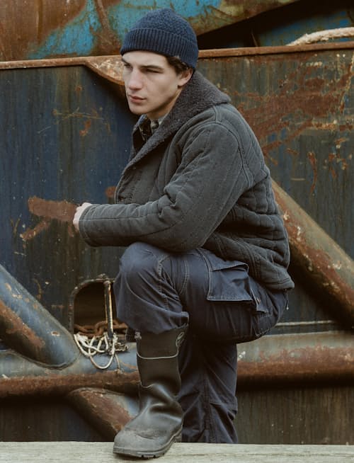 lifestyle image of Jersey Emil Dungeree Jacket