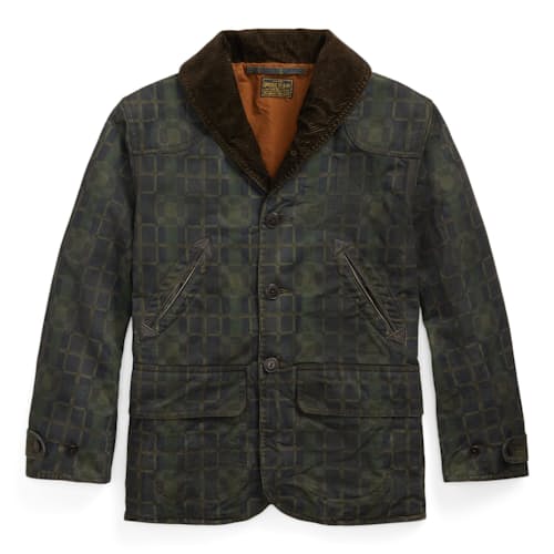laydown image of Oilcloth Galway Jacket