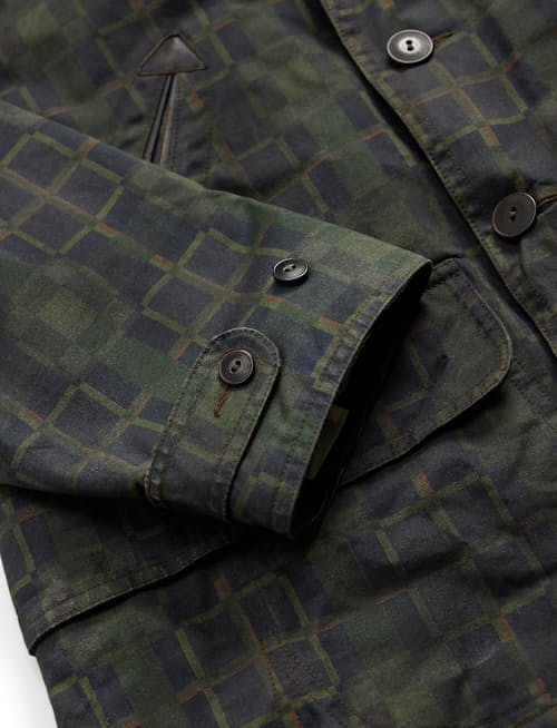 laydown detail image of Oilcloth Galway Jacket