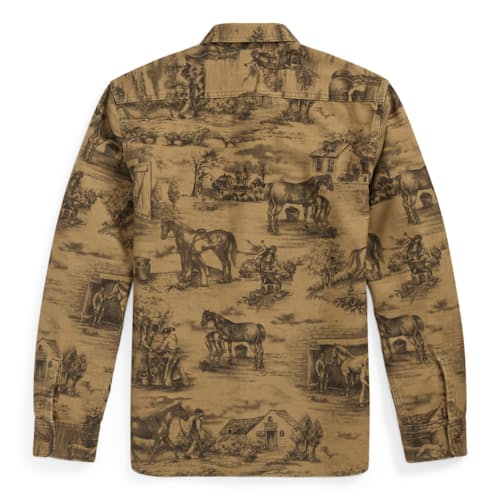 laydown image of Stables Moleskin Shirt
