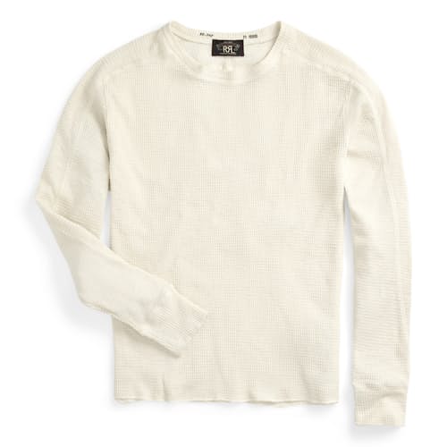 laydown image of Textured Waffle Knit Shirt
