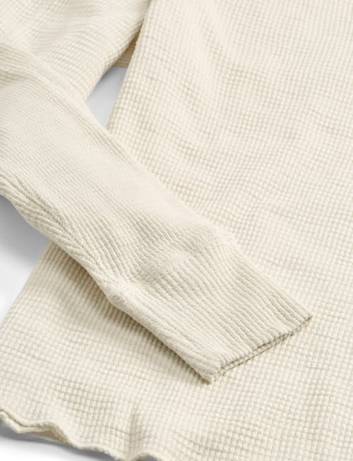 laydown detail image of Textured Waffle Knit Shirt