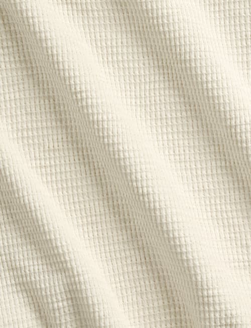 laydown detail image of Textured Waffle Knit Shirt
