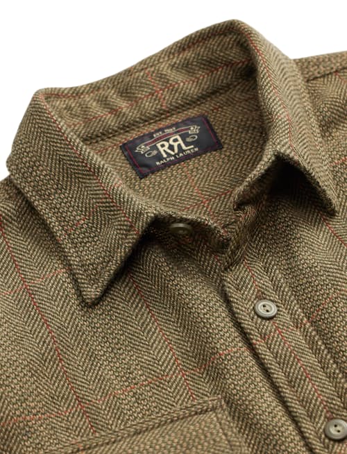 laydown detail image of Tweed Grayson Workshirt