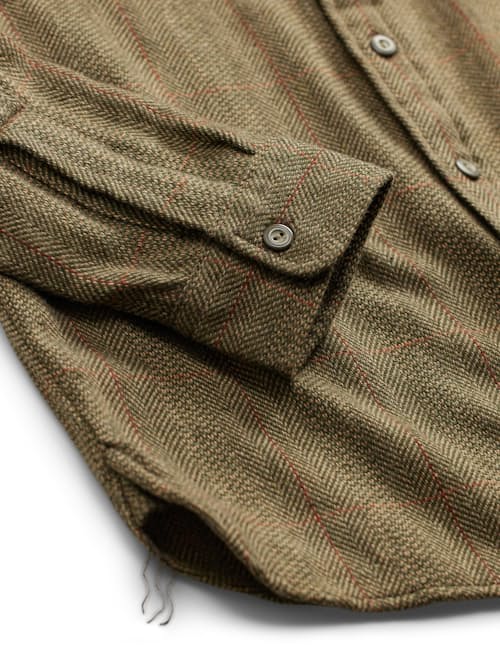laydown detail image of Tweed Grayson Workshirt