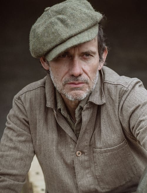 lifestyle image of Tweed Grayson Workshirt