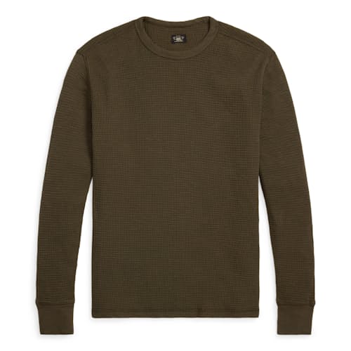 laydown image of Waffle Knit Crewneck T-Shirt