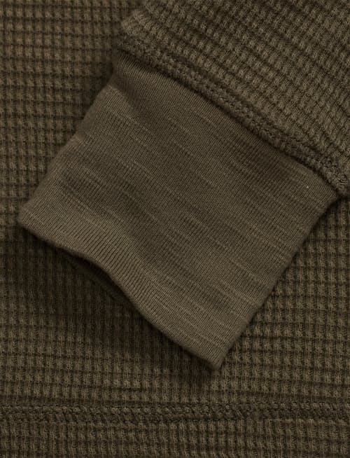 laydown detail image of Waffle Knit Crewneck T-Shirt