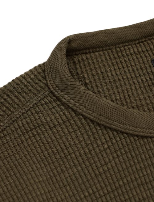 laydown detail image of Waffle Knit Crewneck T-Shirt