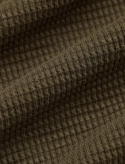 laydown detail image of Waffle Knit Crewneck T-Shirt