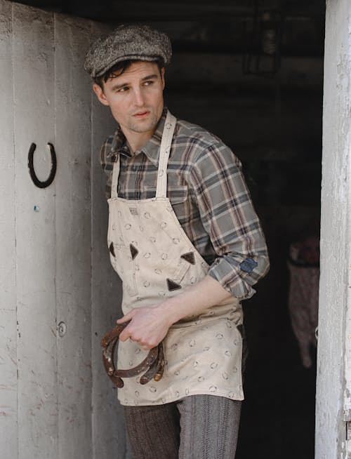 lifestyle image of Wilbur Repaired Workshirt