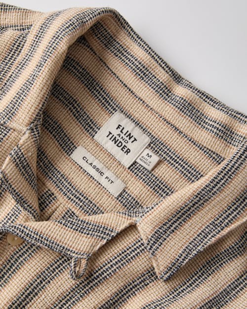 laydown detail image of Open Weave Camp Collar Shirt