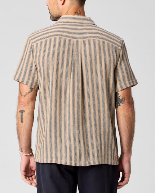 lifestyle image of Open Weave Camp Collar Shirt