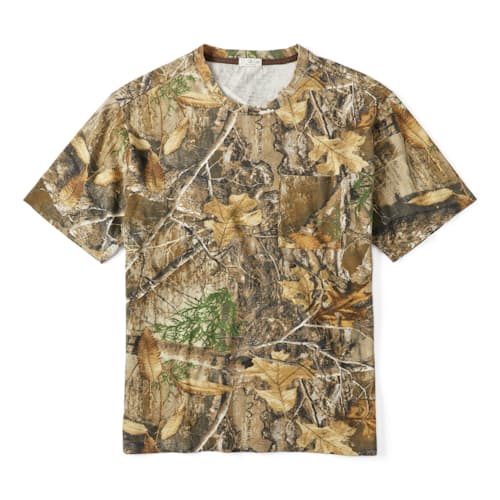 laydown image of Realtree® Camo Pocket T-Shirt