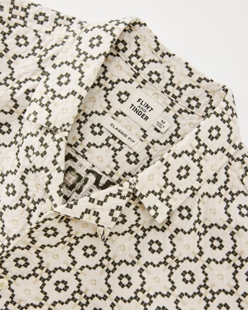 laydown detail image of Dobby Camp Collar Shirt