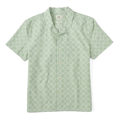 laydown image of Dobby Camp Collar Shirt
