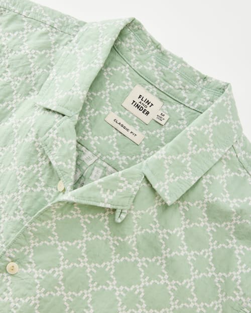 laydown detail image of Dobby Camp Collar Shirt