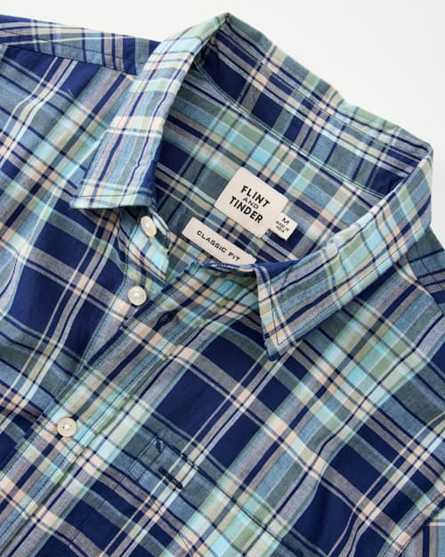 laydown detail image of Madras Long Sleeve Button Down