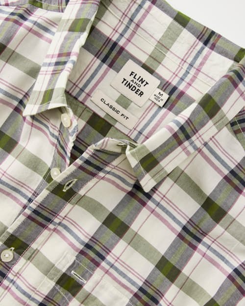 laydown detail image of Madras Long Sleeve Button Down